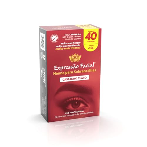 Henna para Sobrancelhas Louro Médio Expressão Facial