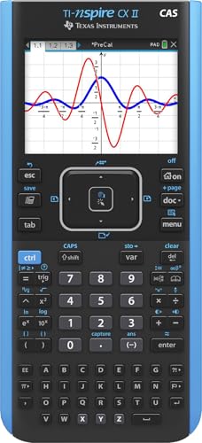 Texas Instruments Calculadora gráfica colorida TI-Nspire CX II CAS com software de estudante (PC/Mac) 320 x 240 pixels (3,2 polegadas na diagonal)