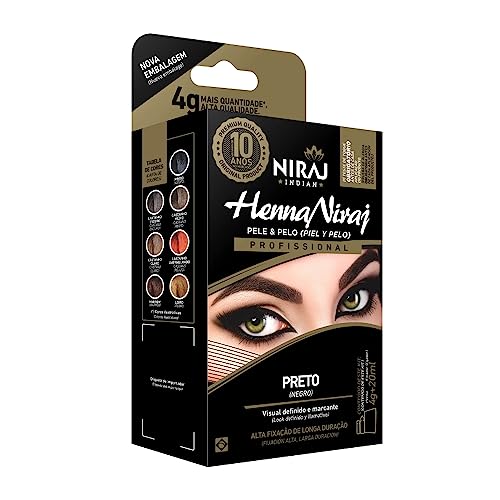 Niraj Henna Para Sobrancelha 3,5GPreto