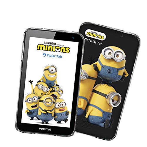 Tablet Positivo Twist Tab Minions 1GB RAM 32GB, Tela de 7", Câmera Frontal 2MP, Wi-fi, Android Oreo Edição Go – Preto (T770KM)