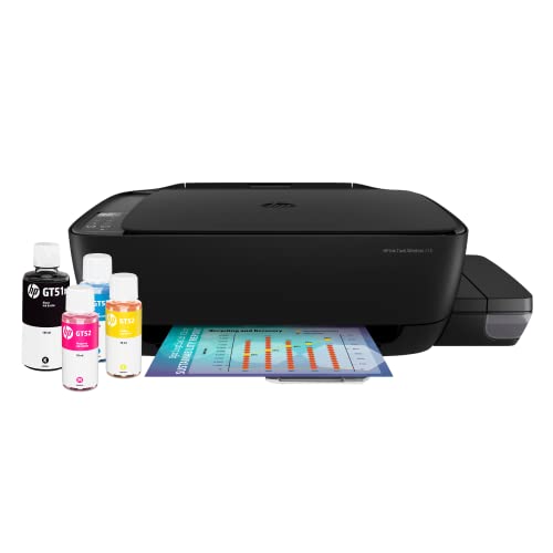 Impressora Multifuncional HP Ink Tank 416 Original Tanque de Tinta Continua Wi-Fi Scanner de banda dupla. Funções: Imprimir, Copiar, Digitalizar. Cor ‎Preto (Z4B55A)