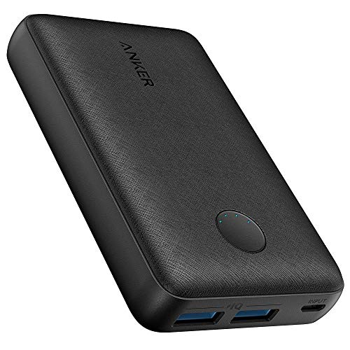 Carregador Portátil PowerBank Anker PowerCore Select 10.000mAh, 2 portas USB, Tecnologia de Carregamento Rápido, Preto