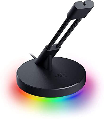 Razer Mouse Bungee V3 Chroma - Suporte de cabo de mouse com iluminação RGB (braço de mola com clipe de cabo, base antiderrapante pesada, gerenciamento de cabos) preto